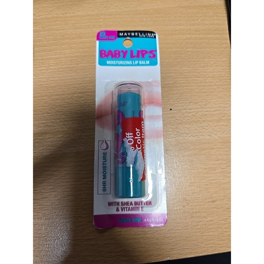 Maybelline Baby Lips #20 GRAPE VINE Moisturizing w/Shea Butter Lip Balm NEW